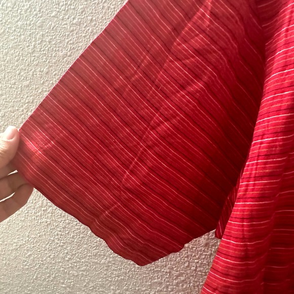 Burberry London Men's Red Striped LODI SCOZIA Short Sleeve Polo Shirt Size XL - Picture 9 of 11